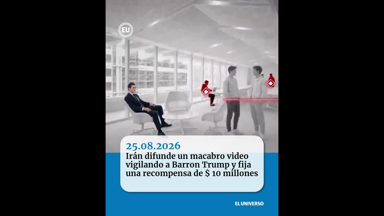 Ir&aacute;n difunde un macabro video vigilando a Barron Trump y fija una recompensa de $ 10 millones