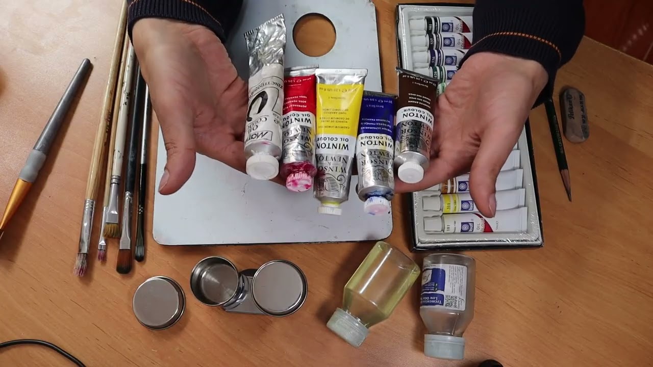 Mis materiales para pintura al oleo