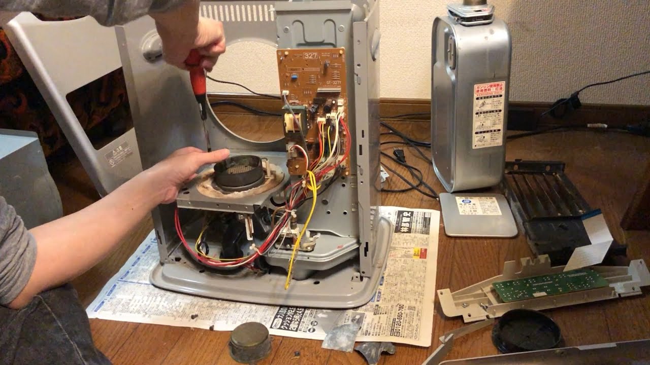 【ファンヒーター】分解清掃したら中が埃だらけでした。
