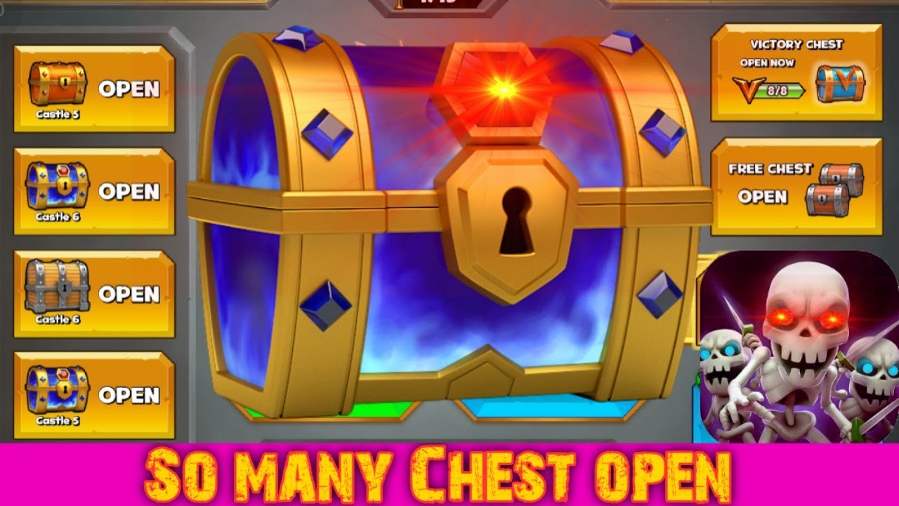 Castle crush - So many Great chest opening!! - Castle crush Magical Chest open!