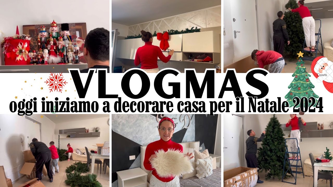 PRIMO VLOGMAS 2024/ decoriamo la cucina/ montiamo l’albero di Natale/ debbyg Natale 🎅🏻