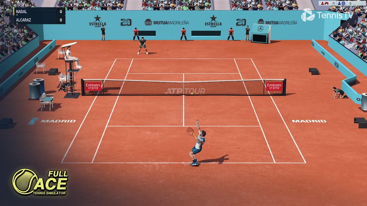 Nadal vs Alcaraz | Full Ace Tennis Simulator Gameplay