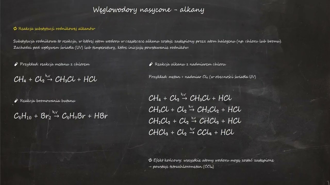 Alkany – wszystko o węglowodorach nasyconych | wzory, reakcje, nazewnictwo