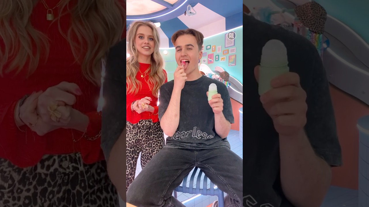 🥳PartyGame: Durf jij de #DeoLollyChallenge 🤢 #partycrew #partygame #challenge #deo #lolly #npozapp