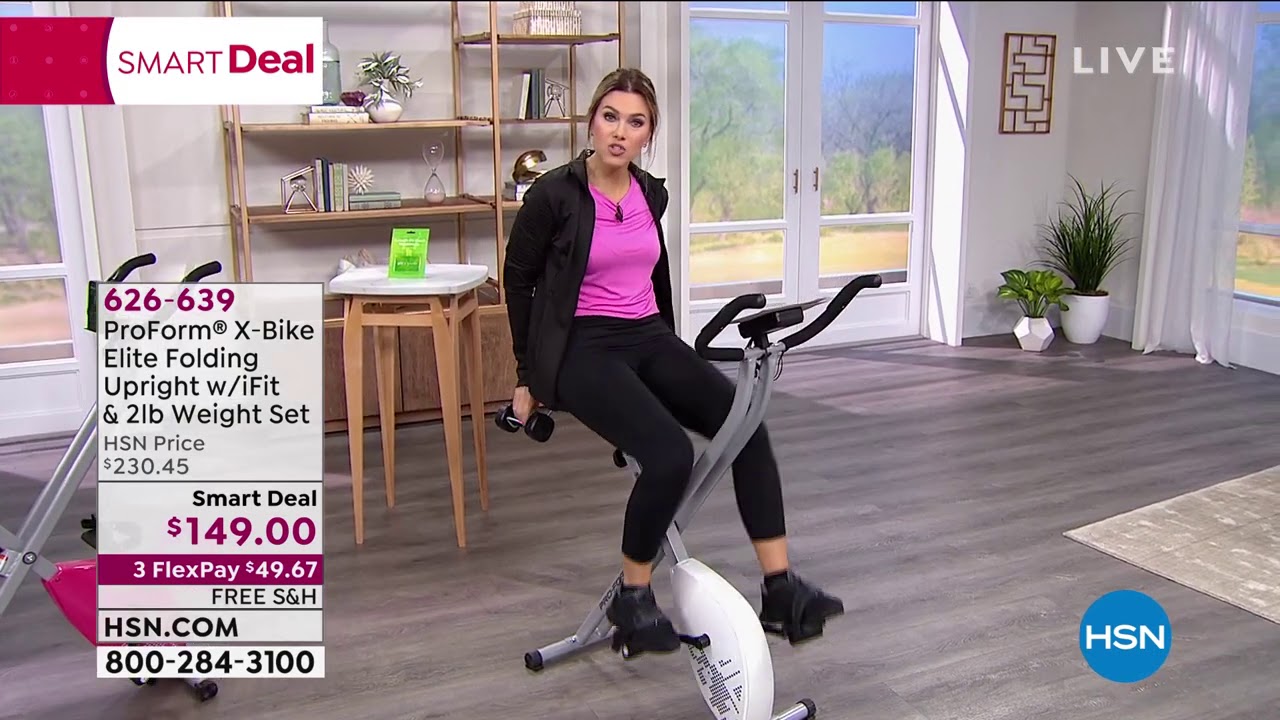 ProForm XBike Elite Folding Upright with iFit   2 lb. We...