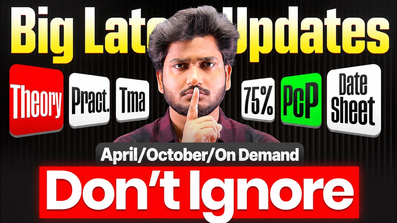 NIOS Big Update 😱 Date Sheet October 2026 & April 2027 | PCP, TMA & Practical