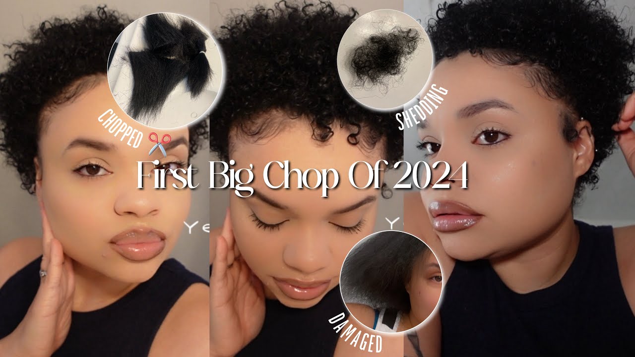 ✰ FIRST BIG CHOP ✂️ ✰ Of 2024 🎉 y’all I’m bald 🧑🏻‍🦲😂 | Kayy Lovee