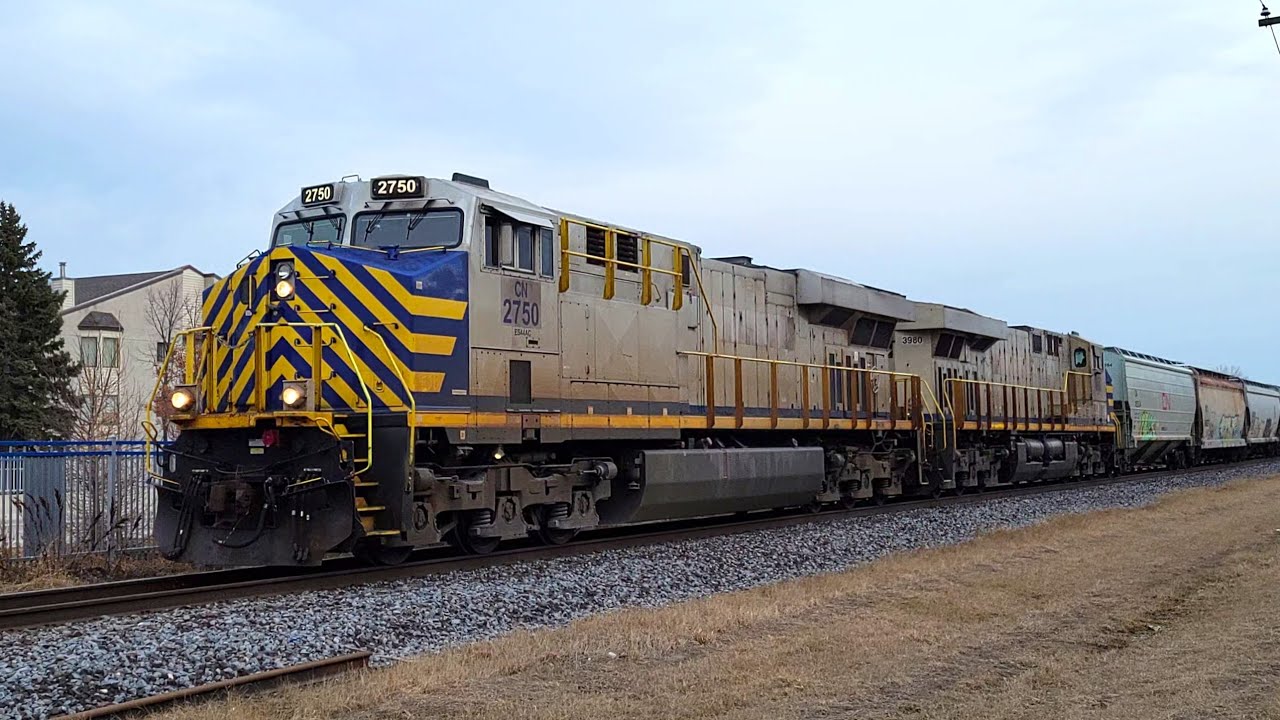BNSF SD75I and Patched Ex-CREX Locomotives on the CN Letellier Subdivision