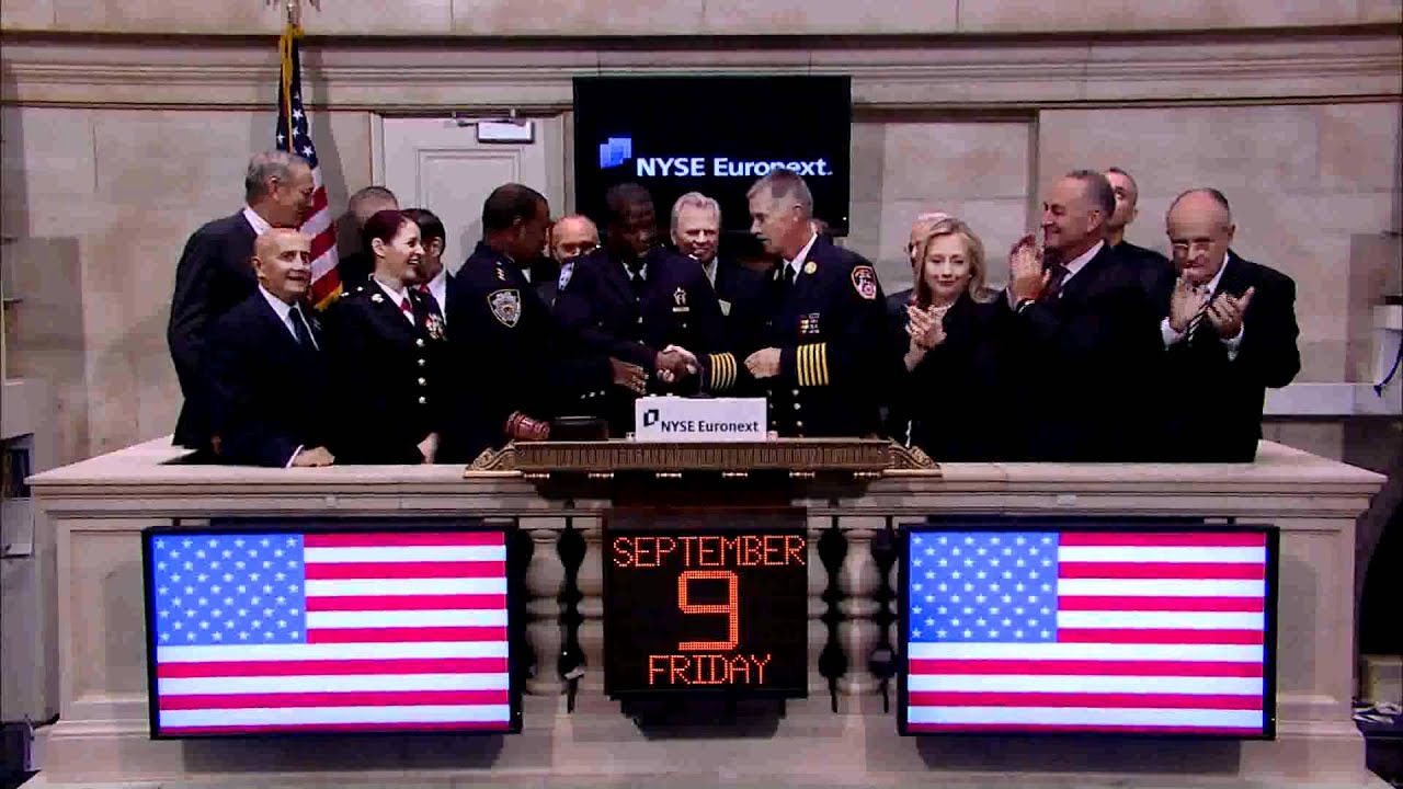 9 September 2011 Officials from 9/17/01 Market Re-open Commemorate 10th Anniversary of 9/11