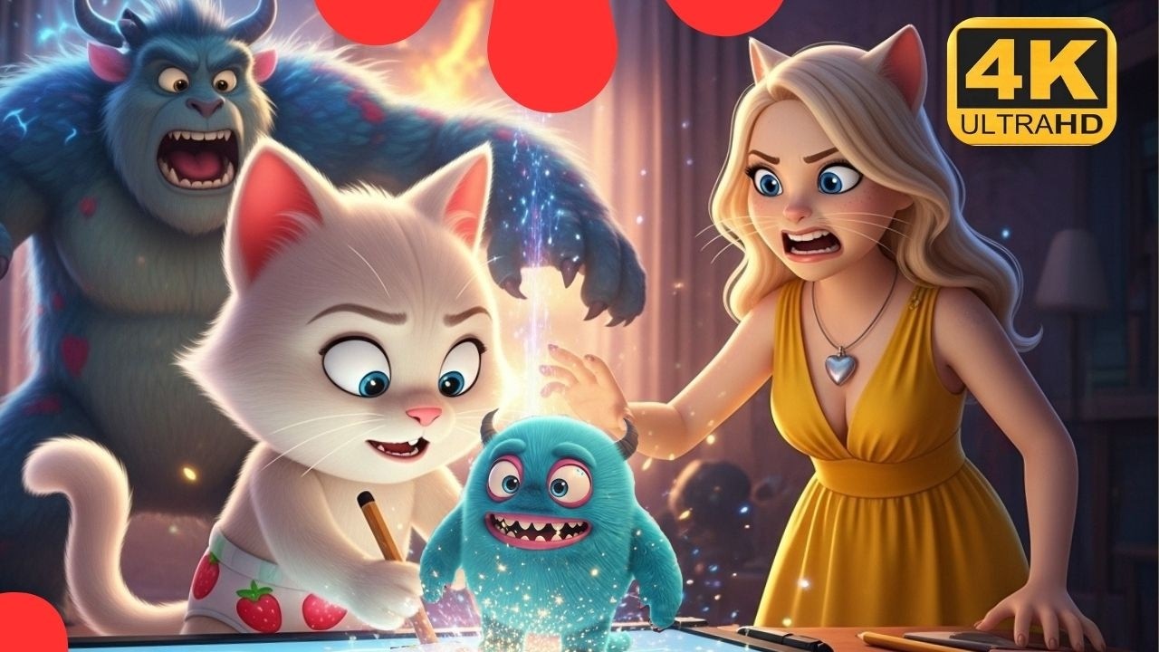 What happens when a MISCHIEVOUS KITTEN finds a MAGIC DRAWING BOARD? 