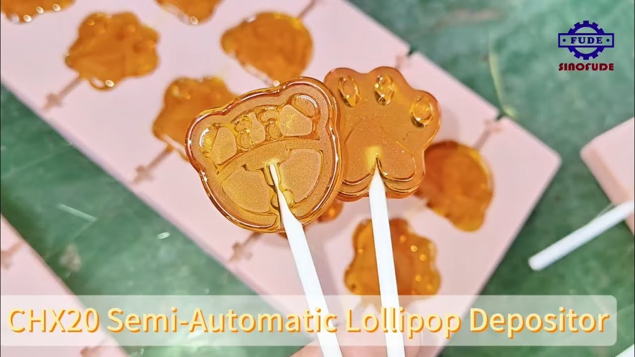 Small lab semi automatic lollipop making machine/ hard candy machine#machine#manufacturing #lollipop