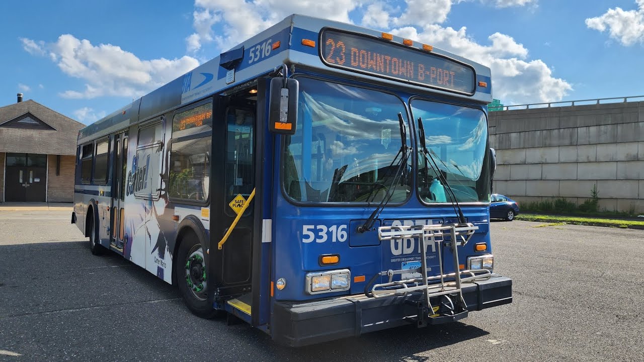 Onboard Greater Bridgeport Transit 2003 New Flyer D35LF 5316 On The 23 To Derby-Shelton • 08/04/2023