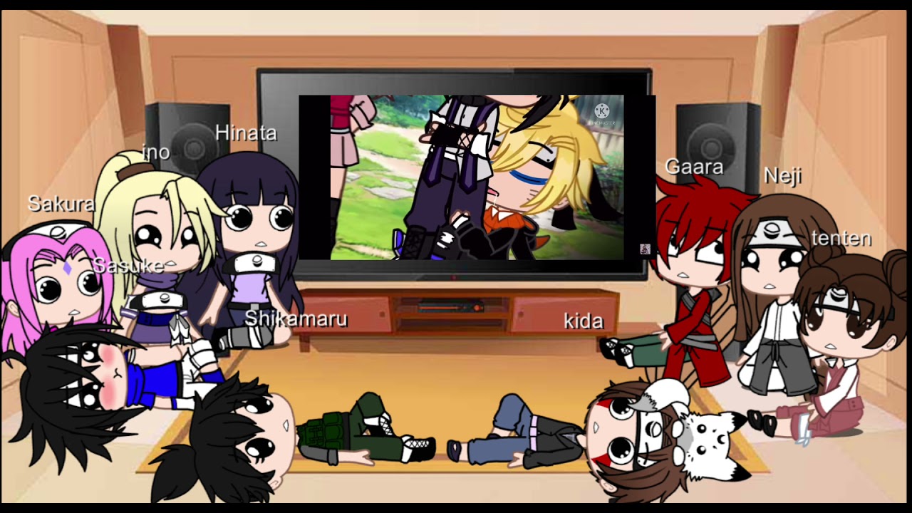 Narutos friends reacts to the golden family |•Blueberry Blue Afton•| @goldenmoon2403