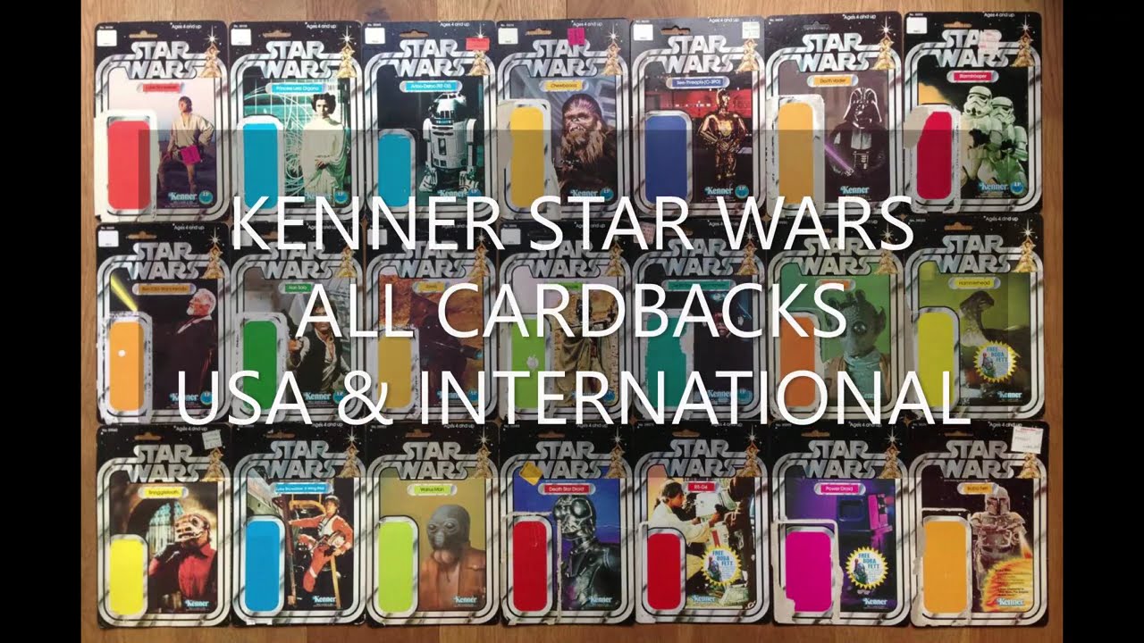 Kenner Star Wars All Cardbacks USA & International