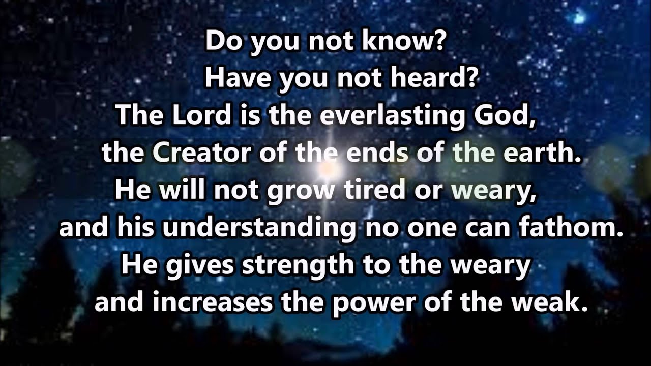 Isaiah 40:27-31 