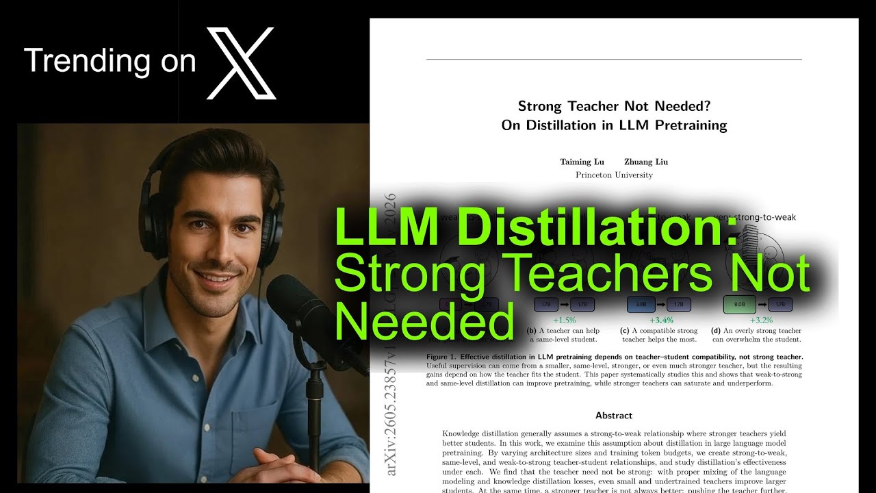 LLM Distillation: Strong Teachers Not Needed