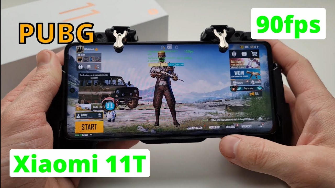 Xiaomi 11T 8/256GB Dimensity 1200 Pubg Mobile 90fps Test with FPS Meter
