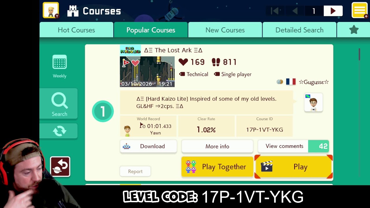Endless Expert! (81 Lives | 1,581 Clears) Family Friendly Mario Maker 2 | Nintendo Switch 2
