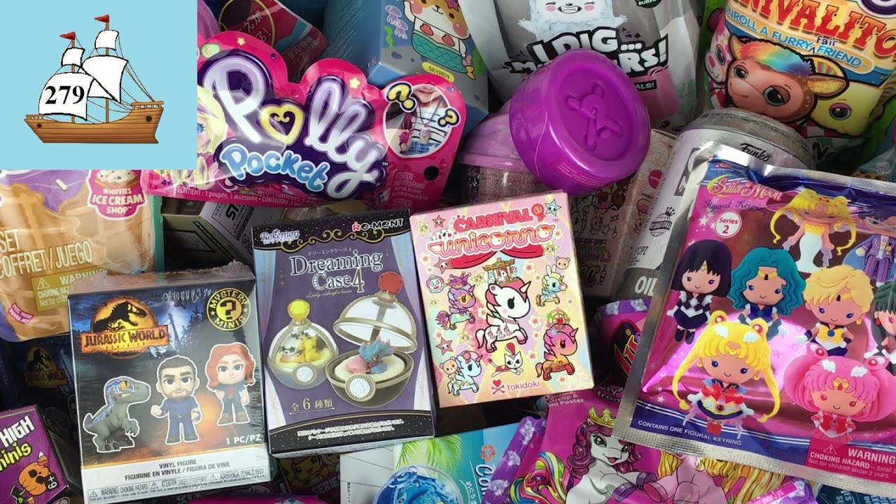 Blind Bag Ship 279 Tokidoki Unicorno Carnival Cutetitos Sailor Moon Polly Pocket Horizon Unboxing