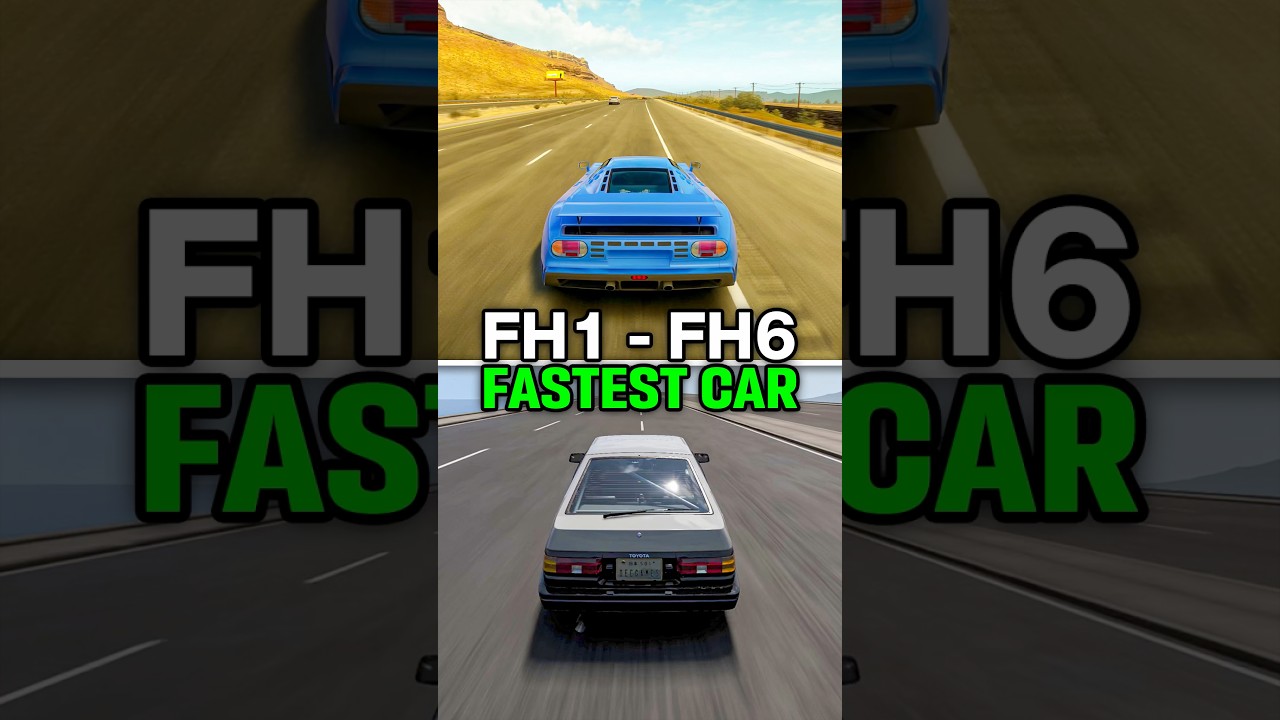The FASTEST Car in EVERY Forza Horizon!