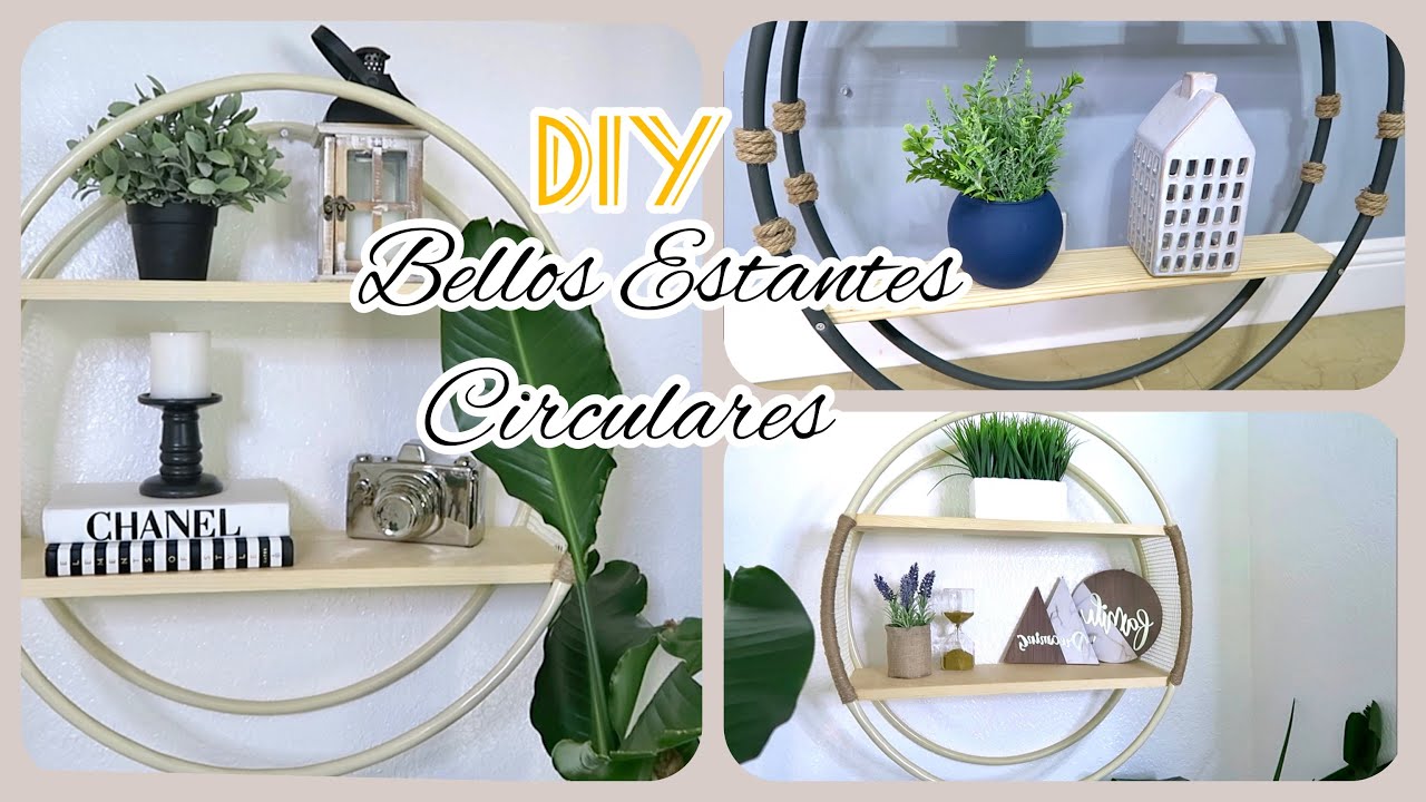 COMO HACER REPISAS REDONDAS // PARA EL BAÑO PARA TUS PLANTAS O PARA EL CUARTO
