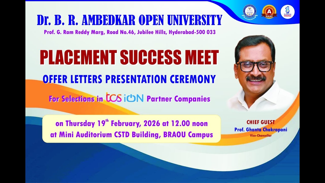 BRAOU : Placement Success meet