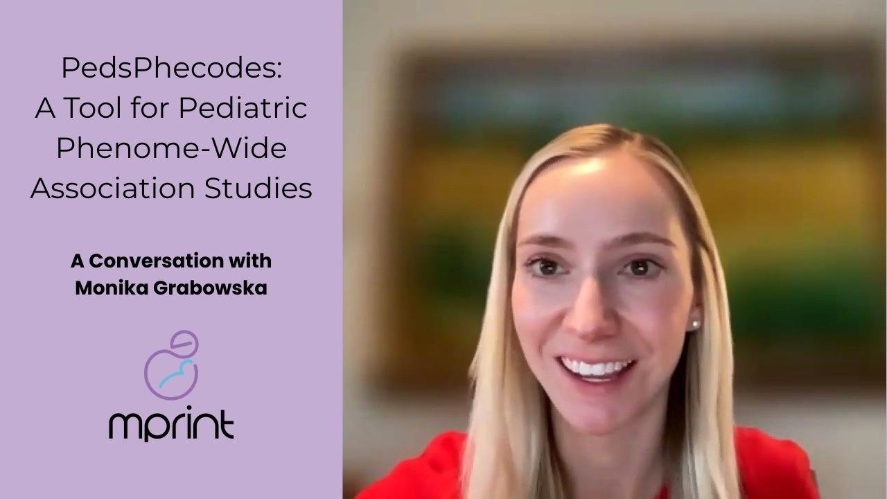 A new tool for pediatric phenome wide association studies - a conversation with Monika Grabowska