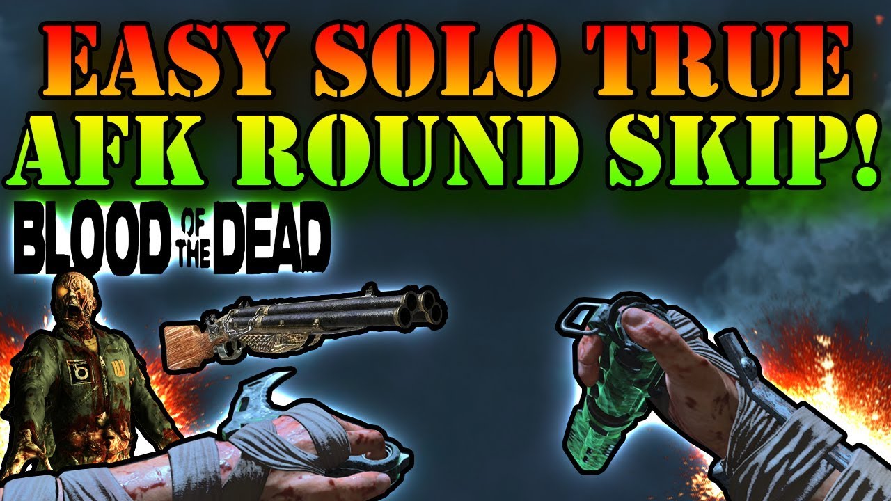 SOLO *EASY* TRUE AFK ROUND SKIP ON BLOOD OF THE DEAD!!(BO4 GLITCHES)