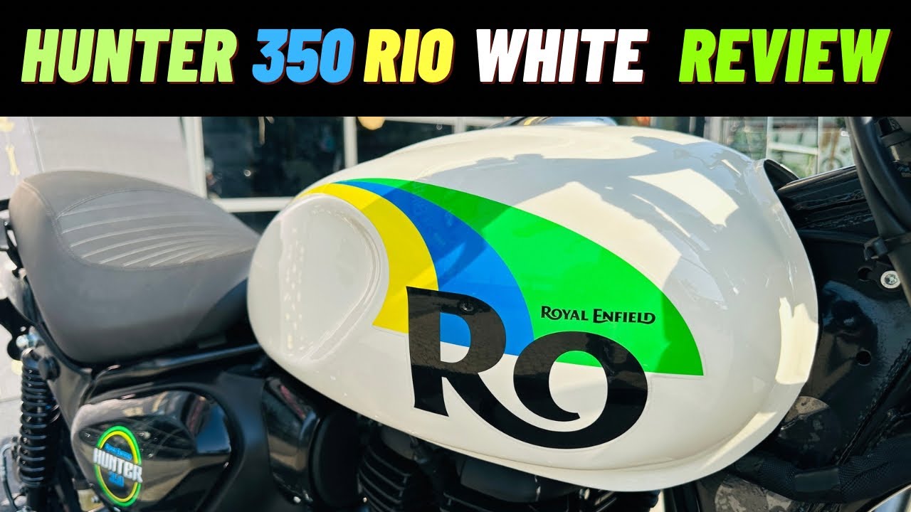 Royal Enfield Hunter 350 Rio White Review || Latest Price & EMI Offers