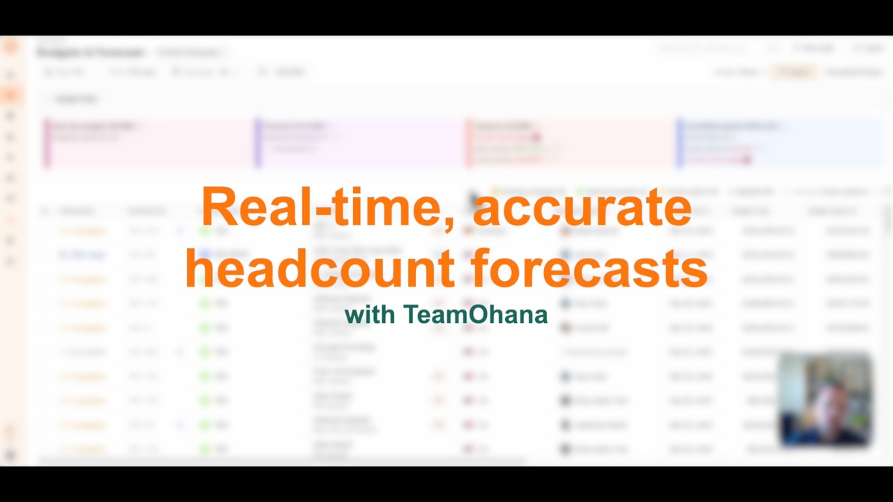 Headcount forecasting in TeamOhana
