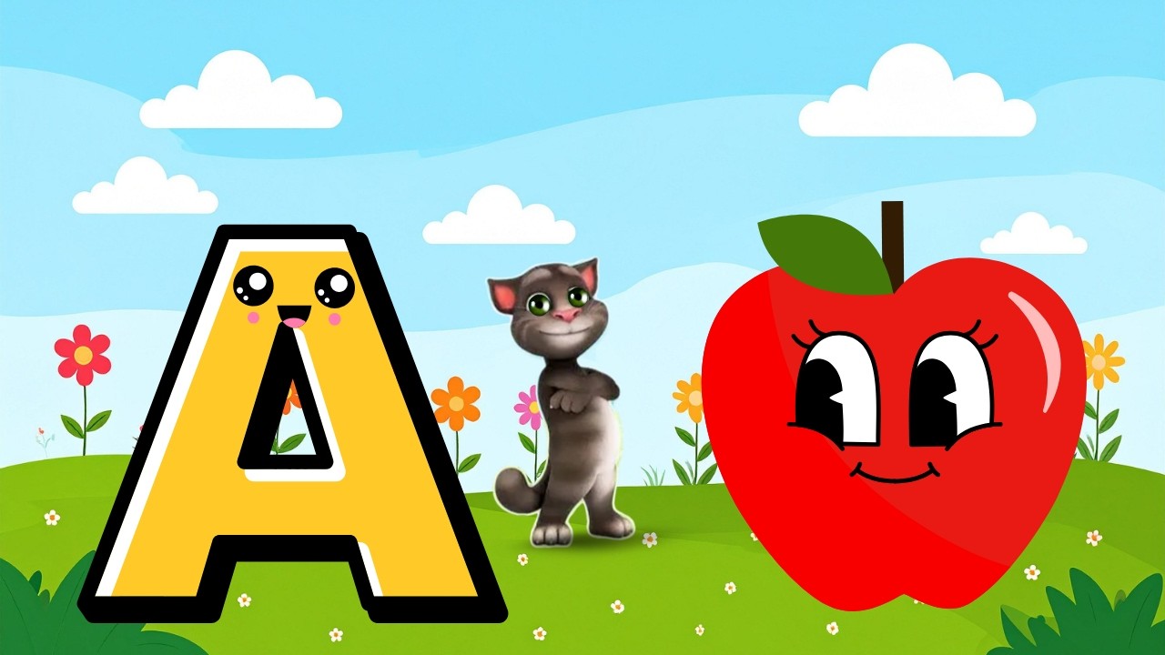 Alphabet Song for Toddlers |  A for Apple 🍎 | learn the abc phonic song | Boom Boom Kidz TV