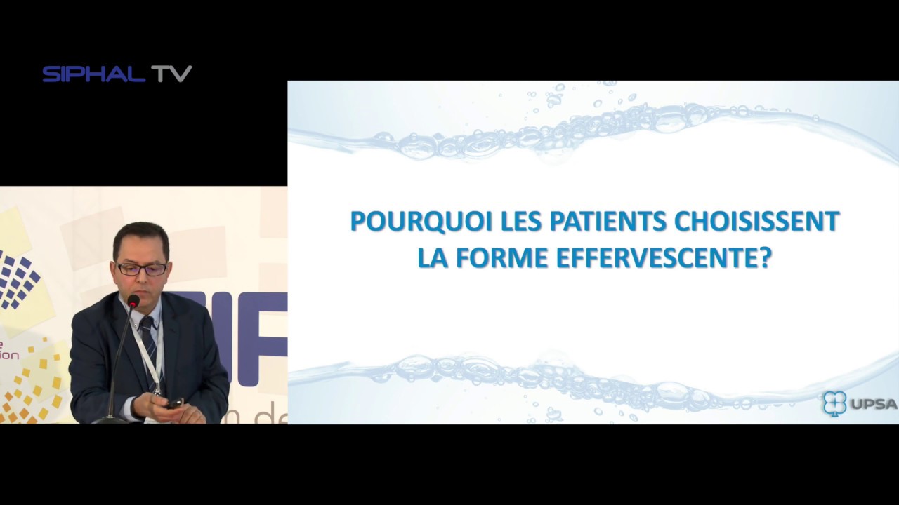 SIPHAL 2019 : Les bienfaits de l'effervescent versus les formes sèches / UPSA