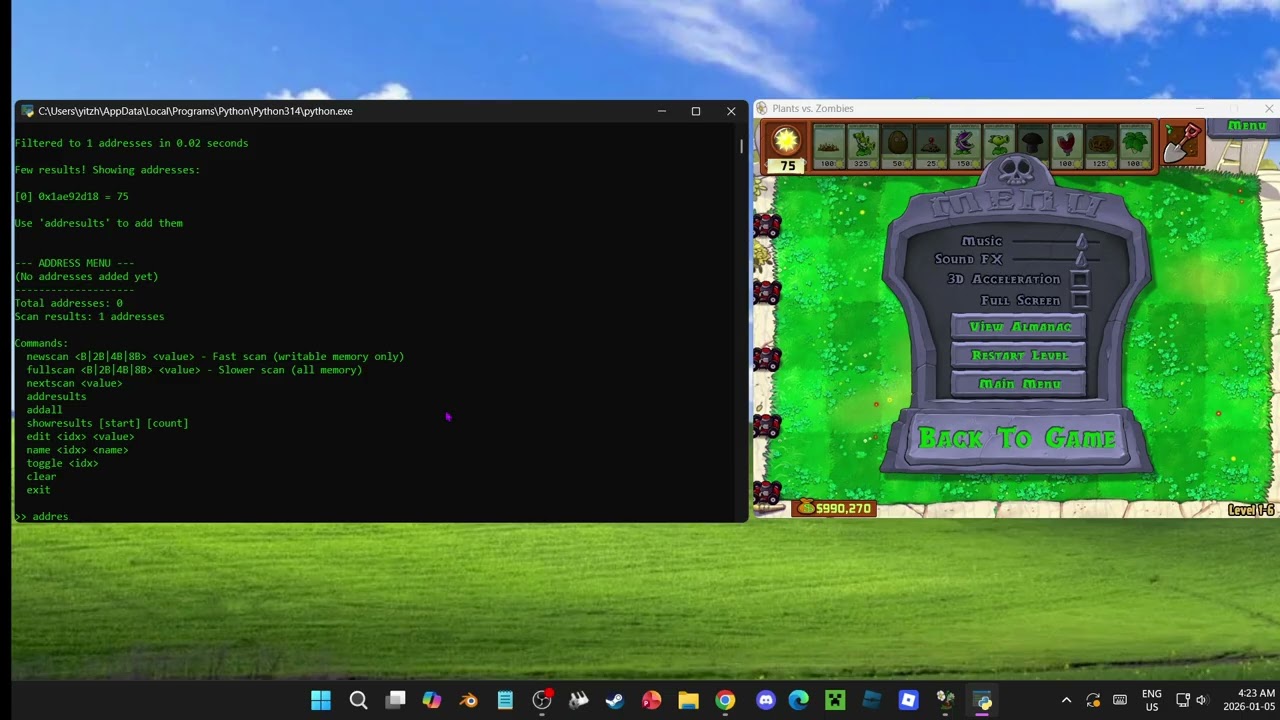 How to cheat using Python LINK IN DESC