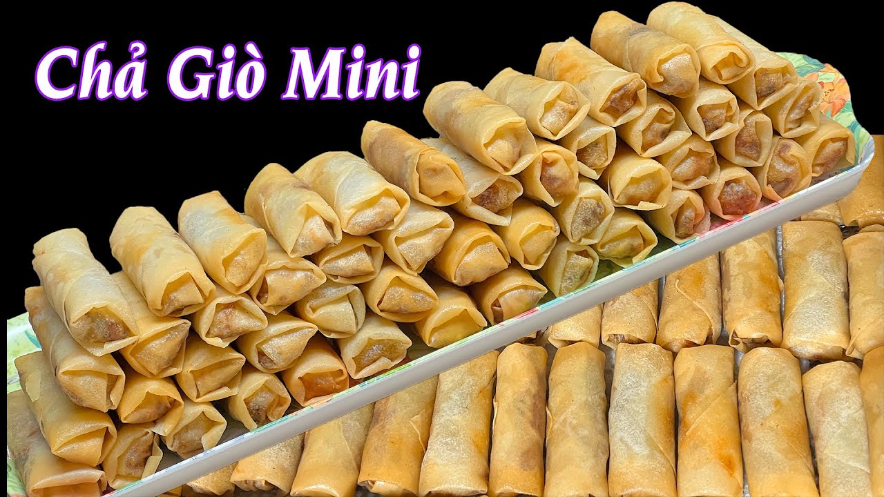 Chả Giò Mini - Hai Cách Gói / Mini Eggrolls