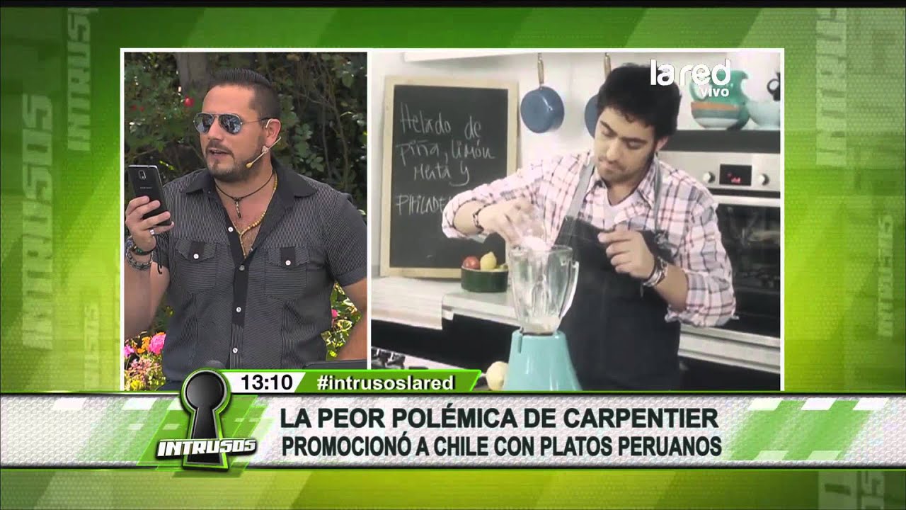 Carpentier promocion&oacute; a Chile con platos peruanos