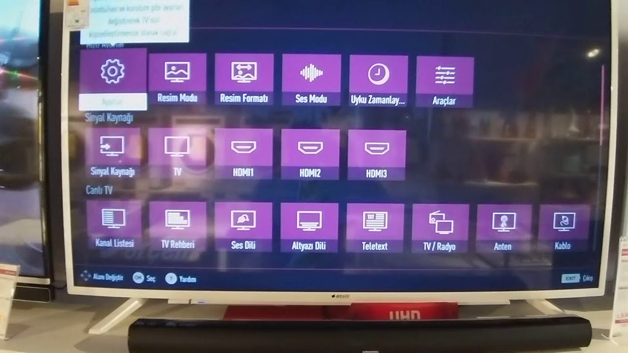 Arçelik Ultra HD Smart Led Tv |Arçelik A 55 L 8840 Smart TV | Netflix , YouTube Uygulama Merkezi