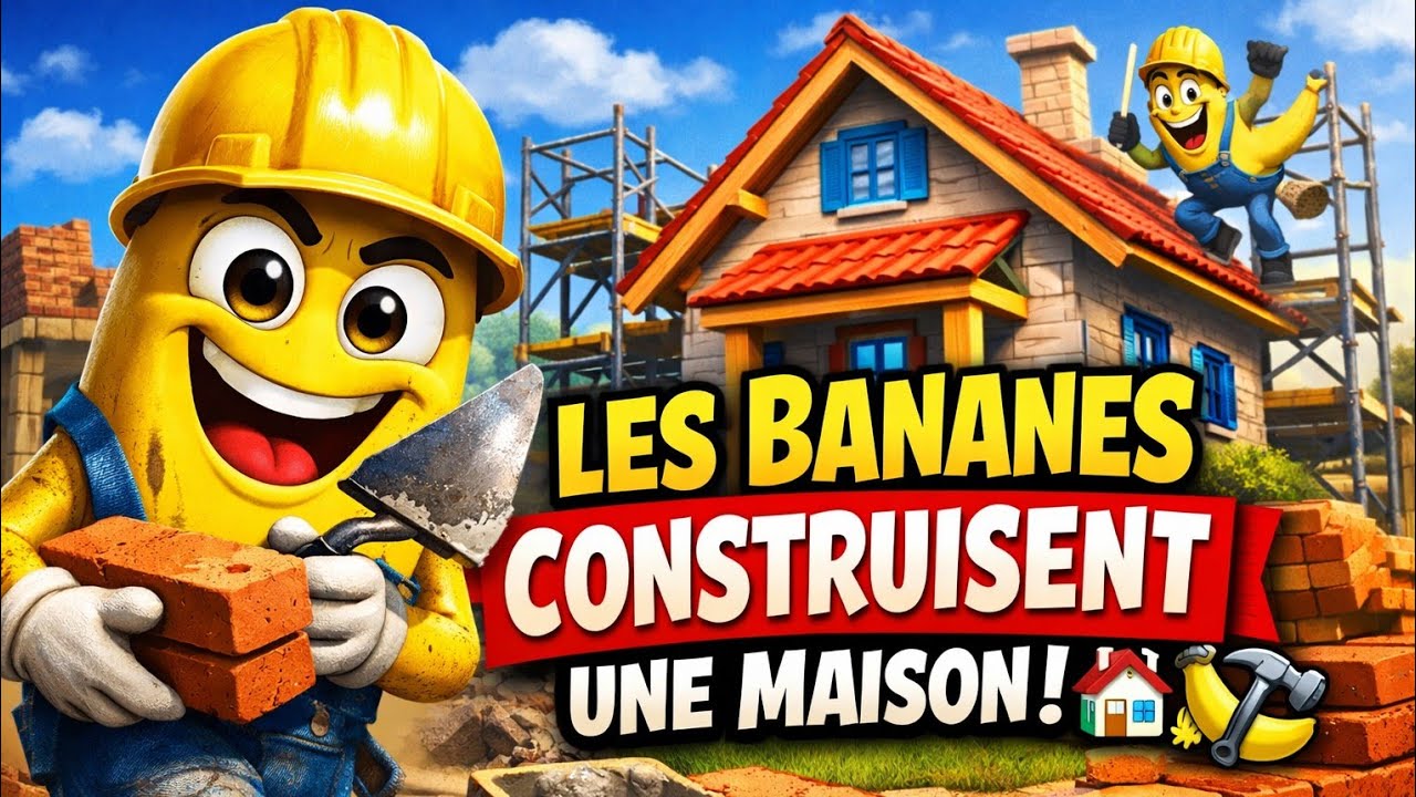 👉 Quand les BANANES construisent une maison 🏡🍌😂