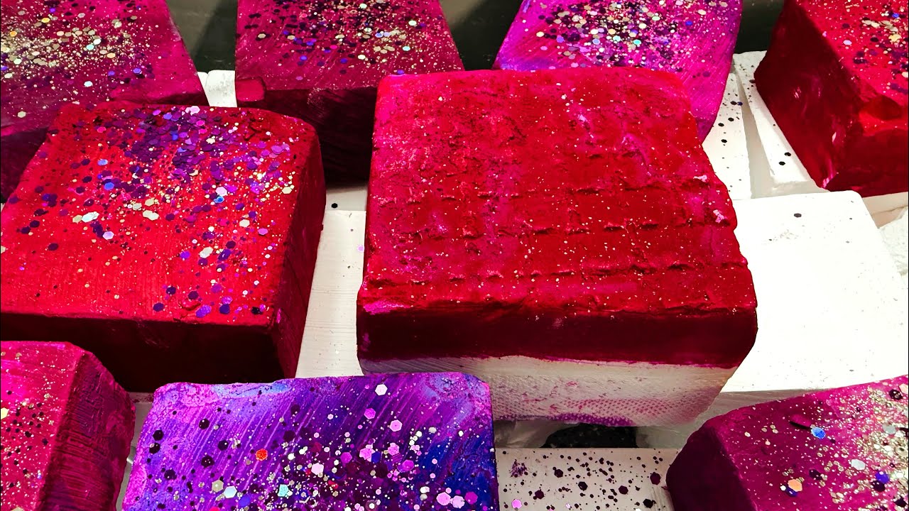 Pretty Dyed Blocks & Lots of Freshies for 42k. I&rsquo;m so grateful 💜💕🩵 Gym Chalk ASMR