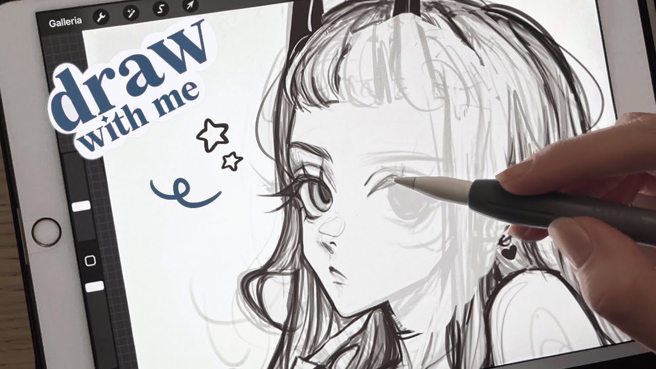 real time sketching session ✦ [chill ambience] ♡