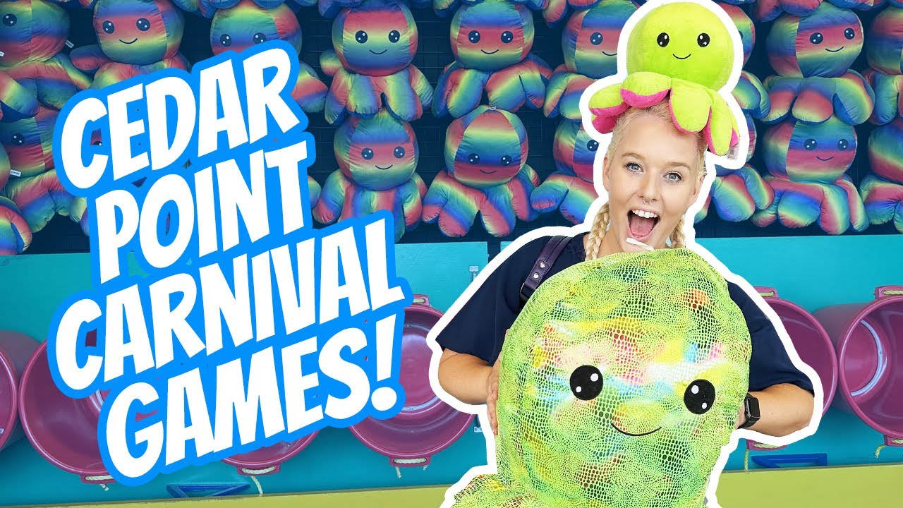 Rain Can't Stop Us From Winning BIG at Cedar Point Carnival Games!