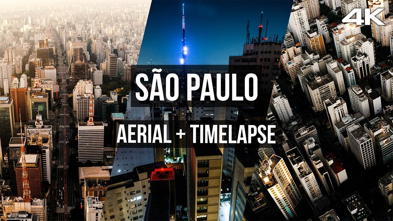 27+ Minutes | Sao Paulo, Brazil | Stunning Aerial + Timelapse 4K Footage
