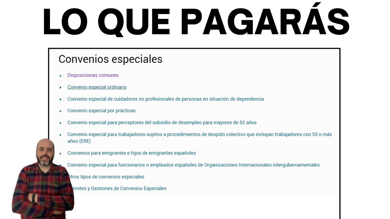 COTIZAR para la Jubilación SIN TRABAJAR ¿Cuánto PAGARÉ? Convenio ESPECIAL Seguridad Social