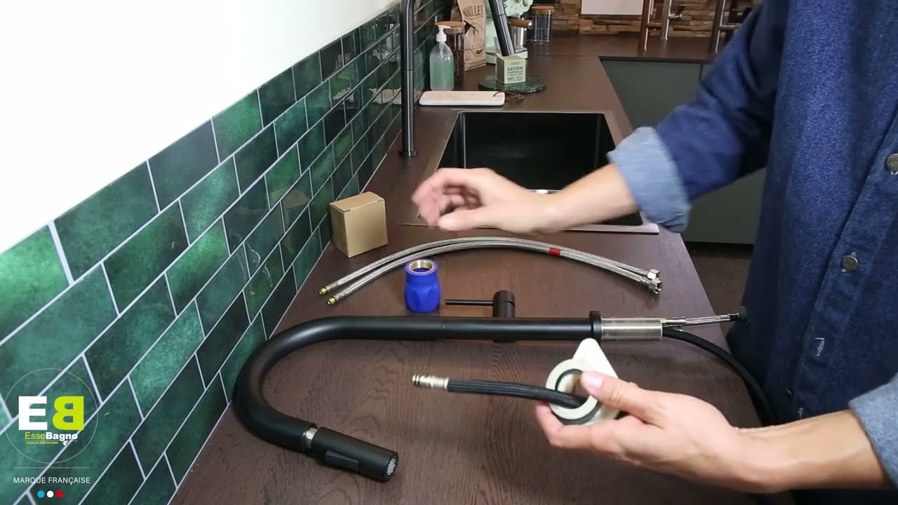 Installation mitigeur de cuisine Portofino-Essebagno / Système Essefix