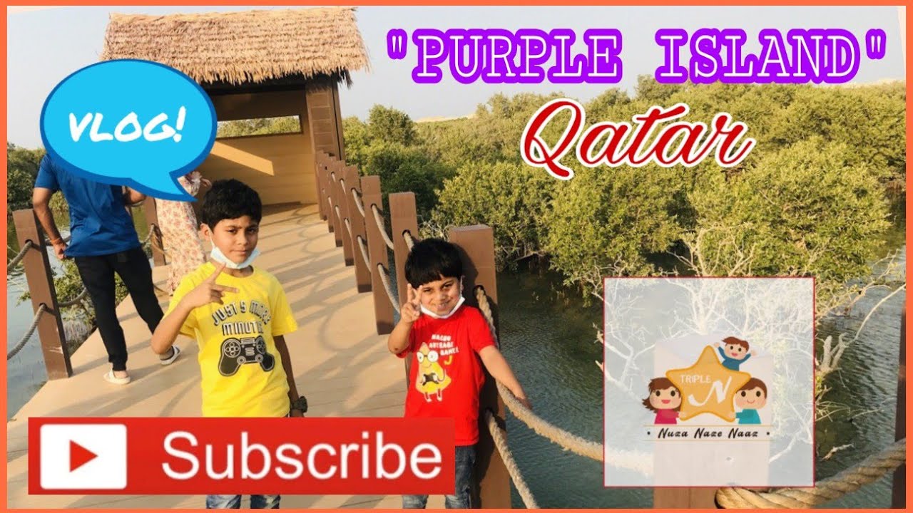 PURPLE ISLAND / BIN GHANNAM ISLAND-QATAR ലേക്ക് മനോഹരമായ ഒരു യാത്ര!! Triple 'N' |NuzaNazeNaaZ|