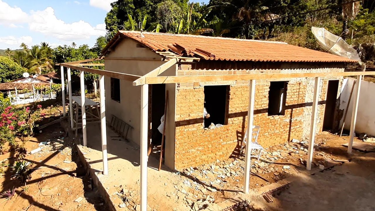 Fazendo A Varanda Da Casa🏠(Colocando as Madeiras )