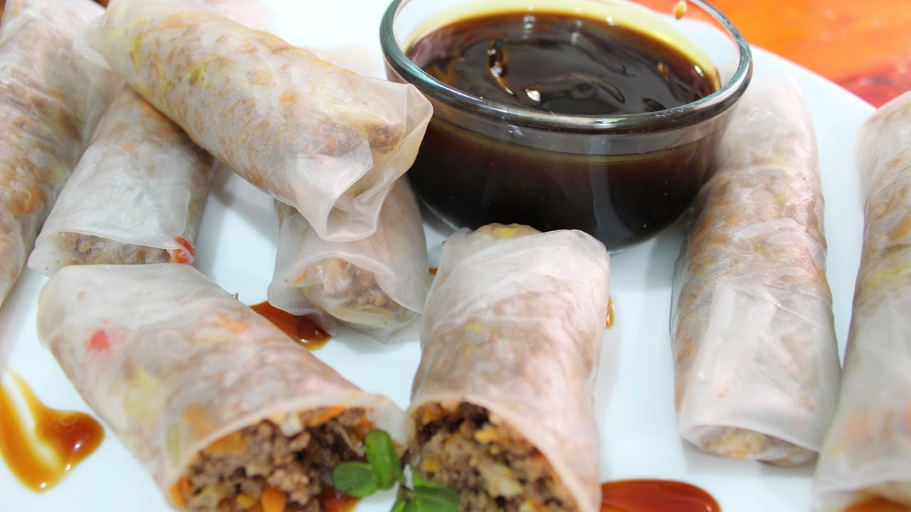 Rollitos Primavera Super Faciles con Obleas de arroz