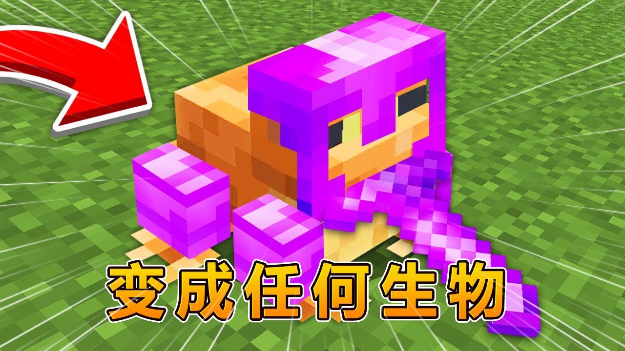 我的世界：我能变成任何生物形态！#我的世界 #minecraft #怕怕游戏解说