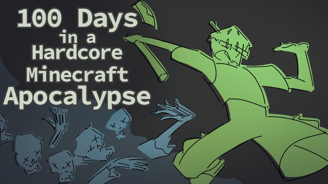 100 Days in a Hardcore Minecraft Apocalypse ▫️ Slimecicle Animatic