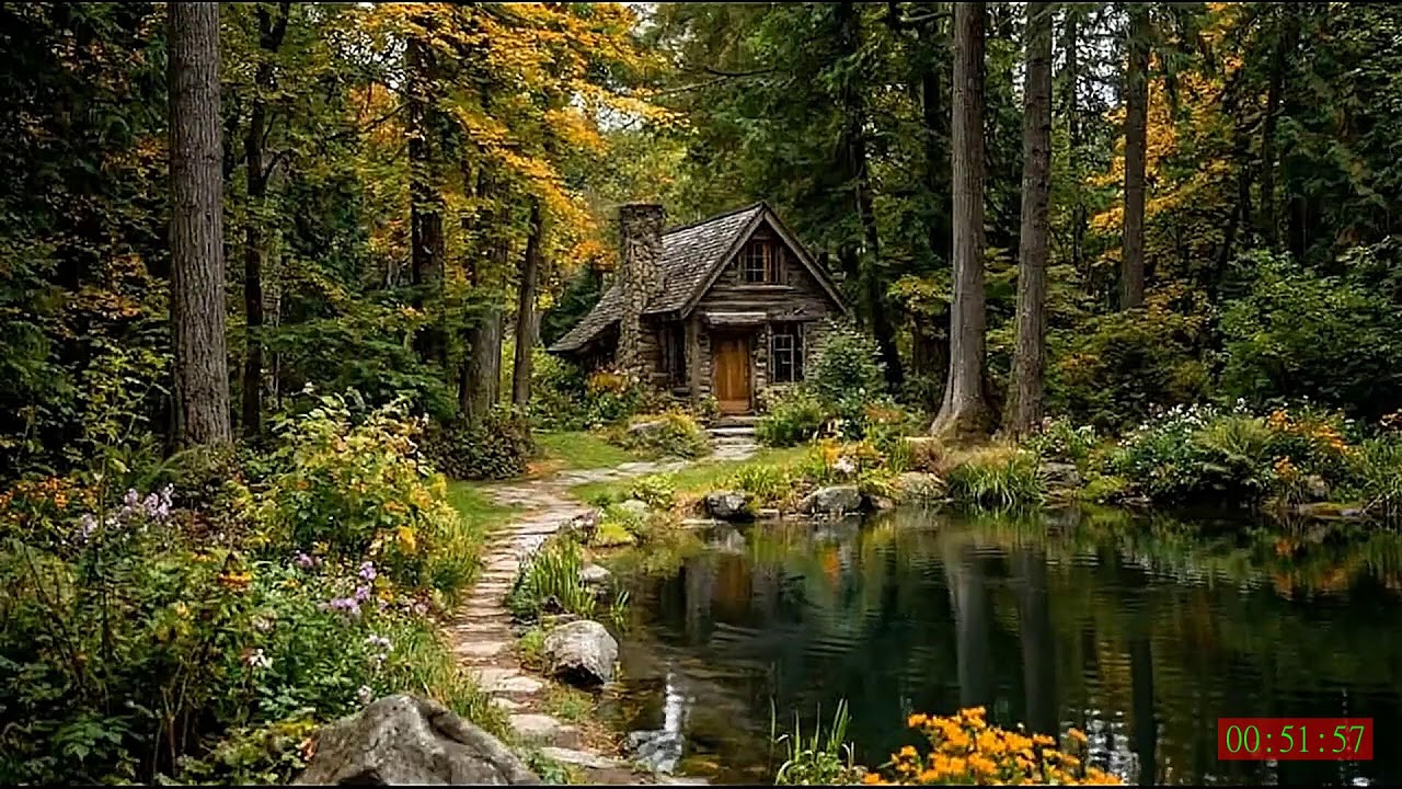 No Ads 4K HDR Soothing River Flow Ambience for Stress Free Sleep