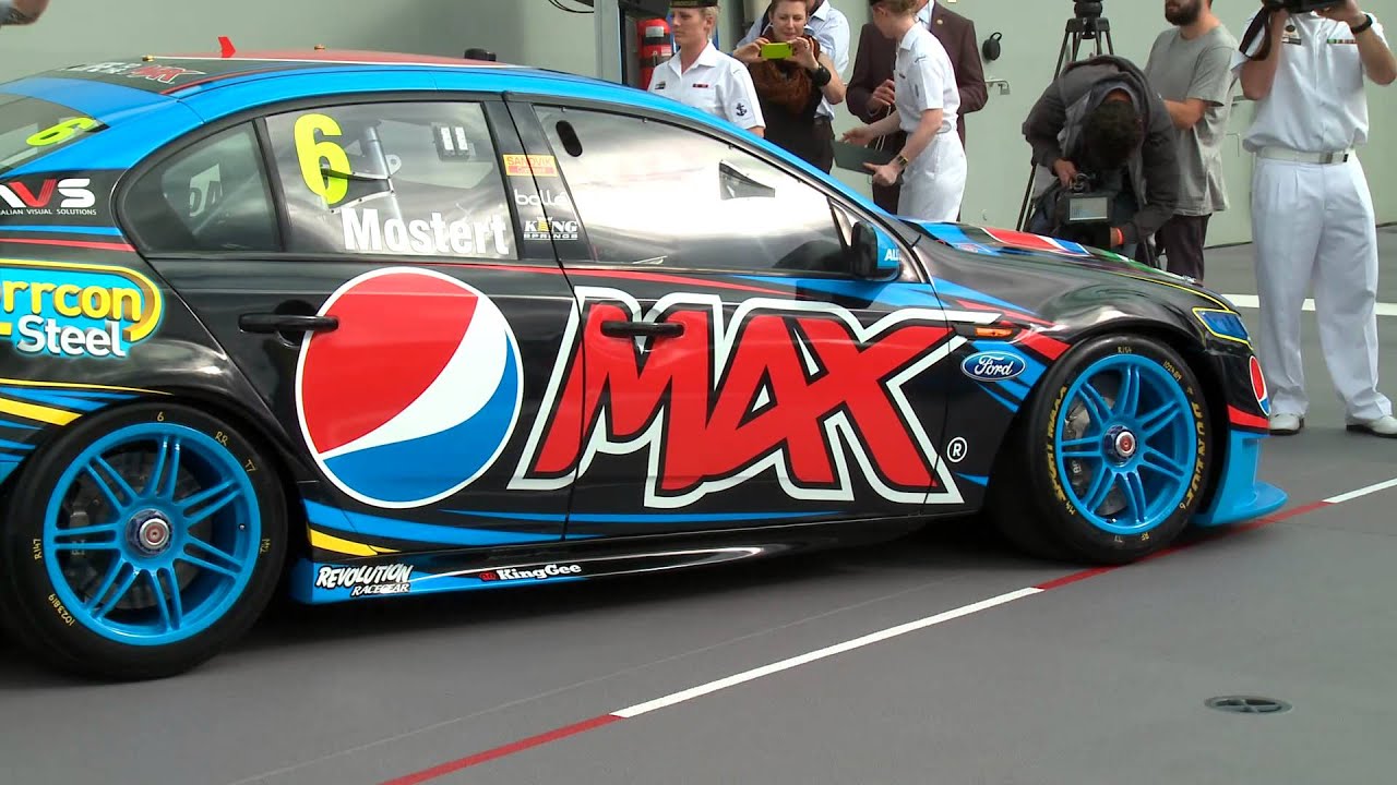 Navy flight deck used to launch Pepsi Max Crew
